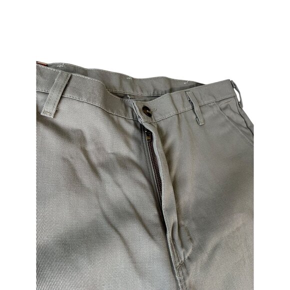 NEW Red Kap Work Pants Beige Men's 36x32 Plain Front Chino PC44KH2 Cotton - Picture 2 of 8